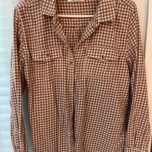 O'Neill Brown Plaid Shirt